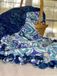 Sold out Sale! Limited Edition Large BLUE Throw Blanket (Clearance)