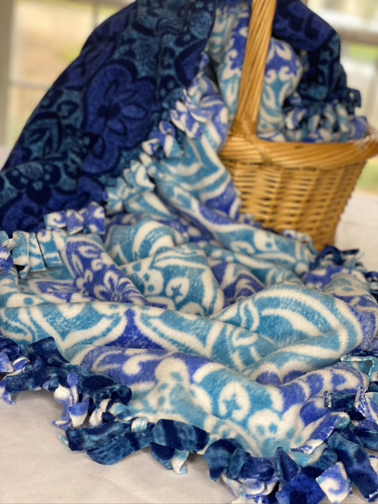 Sold out Sale! Limited Edition Large BLUE Throw Blanket (Clearance)