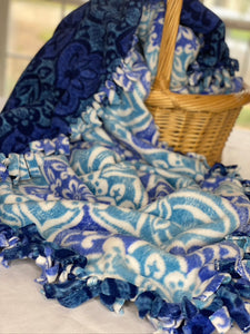 Sold out Sale! Limited Edition Large BLUE Throw Blanket (Clearance)